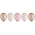Amscan BALLOONS Latex Balloon Assortment - Rose Gold 15 Count 11in.