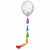 Amscan BALLOONS Latex Balloon w/ Tassel Balloon Tail Rainbow