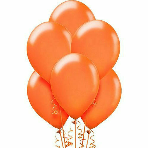 Amscan BALLOONS Orange Pearl Latex Balloons 15ct, 12in
