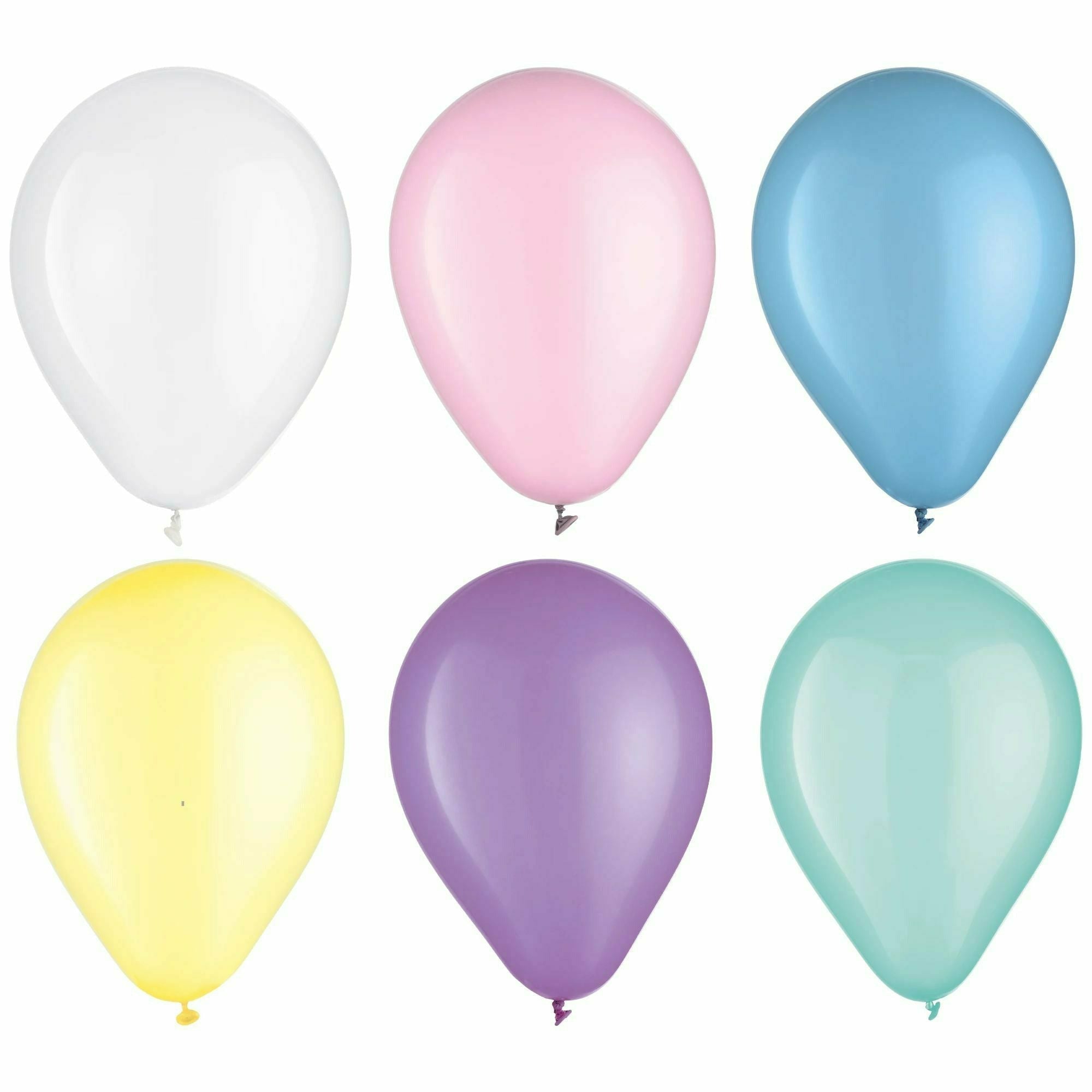 Amscan BALLOONS Pastel Assorted Latex Balloons - Packaged