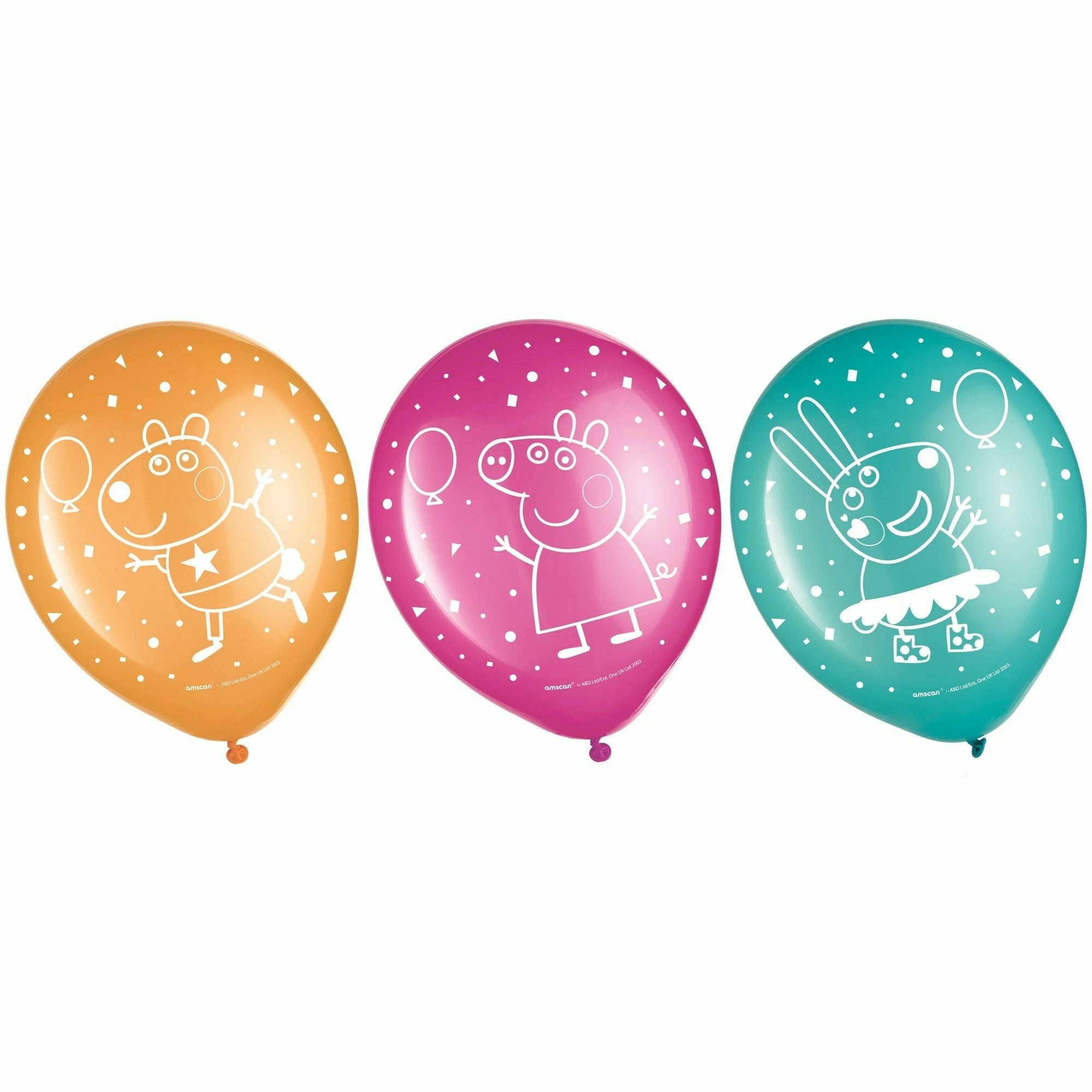 Amscan BALLOONS Peppa Pig Confetti Party Latex Balloons