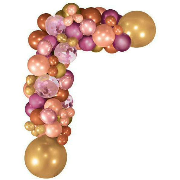 Amscan BALLOONS Pink &amp; Gold Balloon Garland Kit