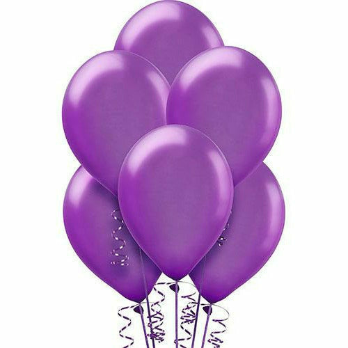 Amscan BALLOONS Purple Pearl Latex Balloons 15ct, 12in