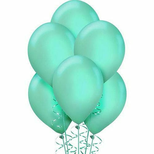 Amscan BALLOONS Robin&#39;s Egg Blue Pearl Latex Balloons 15ct, 12in