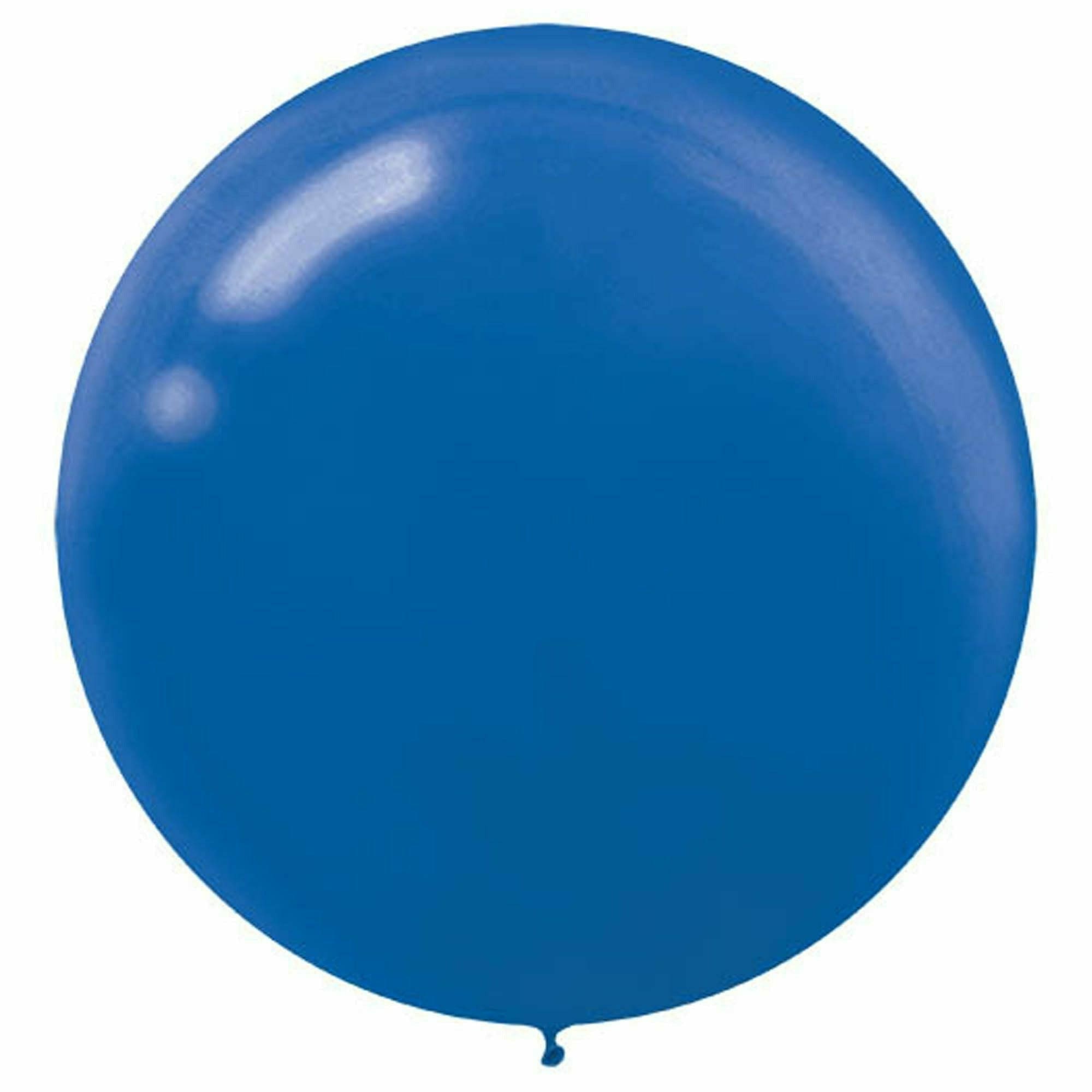 Amscan BALLOONS Round Latex Balloons - Bright Royal Blue - 24"