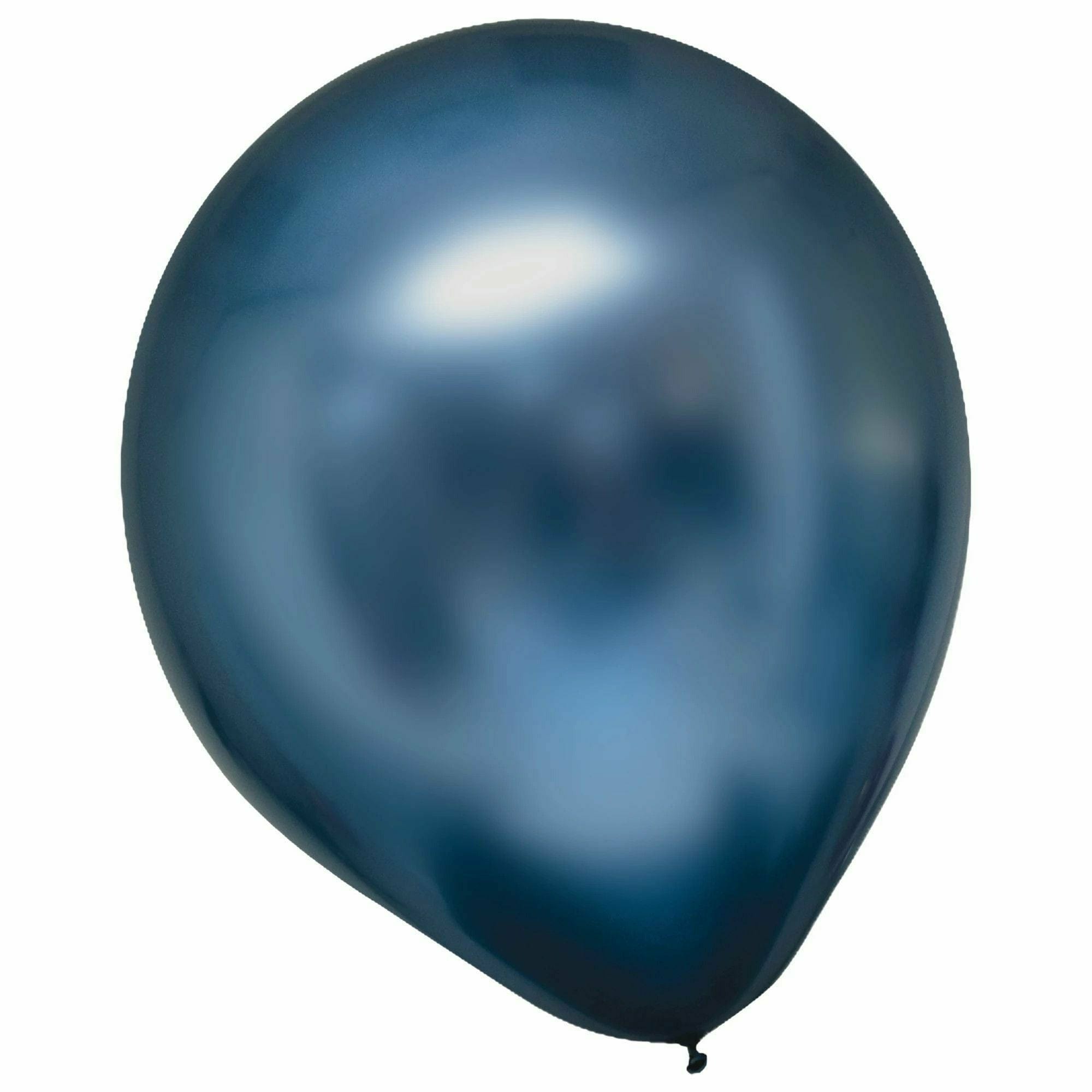 Amscan BALLOONS Satin Luxe Latex Balloon, Bulk- Azure