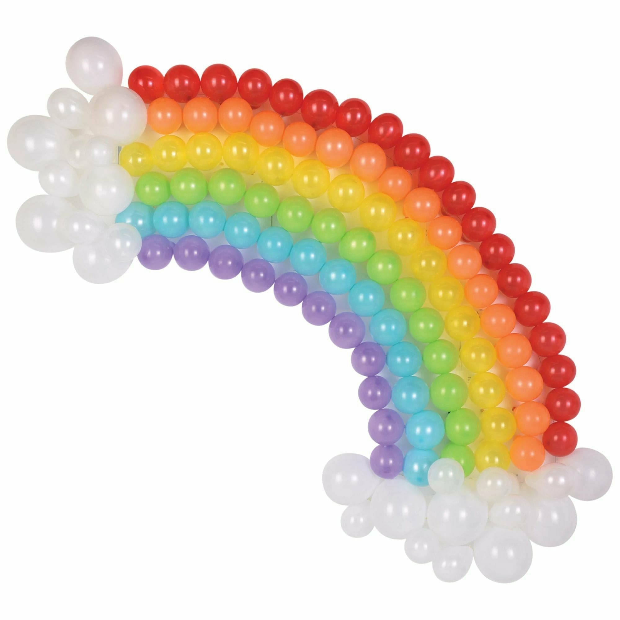 Amscan BALLOONS Sculpted Rainbow Balloon Backdrop Kit