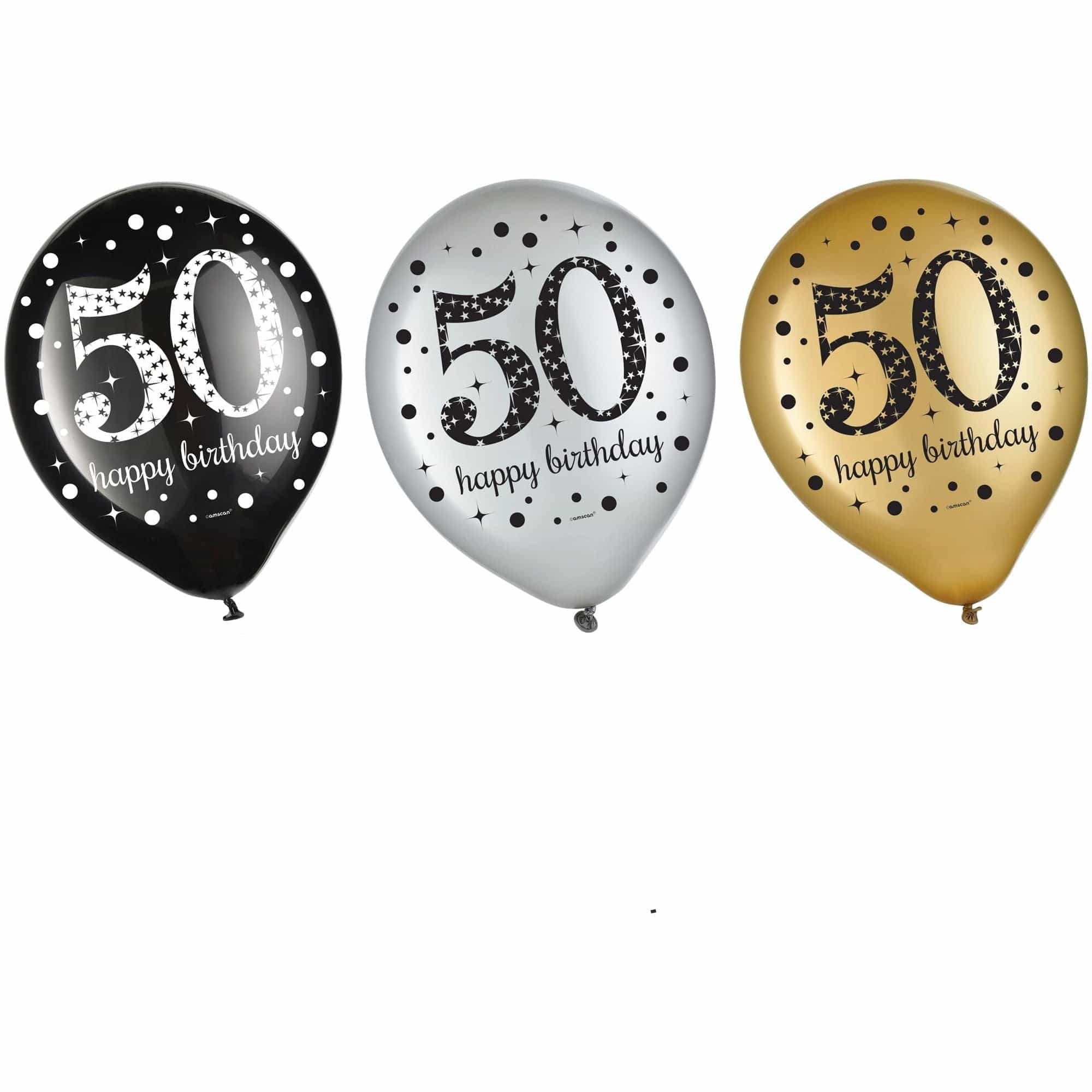 Amscan BALLOONS Sparkling Celebration 50 Latex Balloons