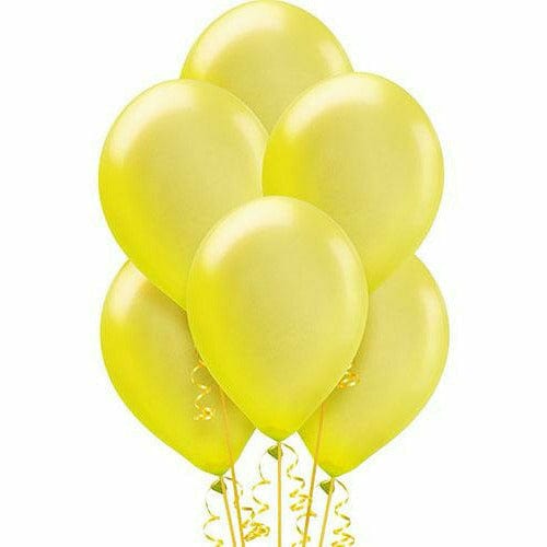 Amscan BALLOONS Yellow Pearl Latex Balloons 15ct, 12in
