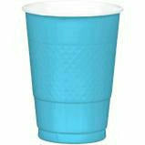 AMSCAN BASIC 16 OZ PLASTIC CUP 20CT-CARIBBEAN BLUE