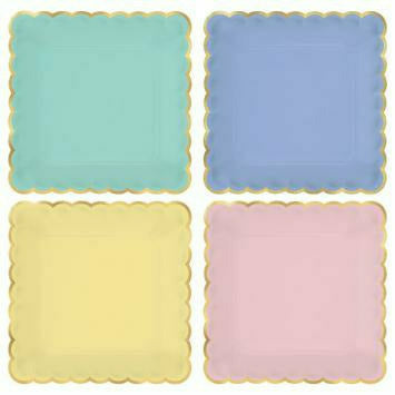 Amscan BASIC 7 &quot; SPRING PASTEL SCALLOPED