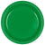 AMSCAN BASIC 9" Round Plastic Plates, Mid Ct. - Festive Green