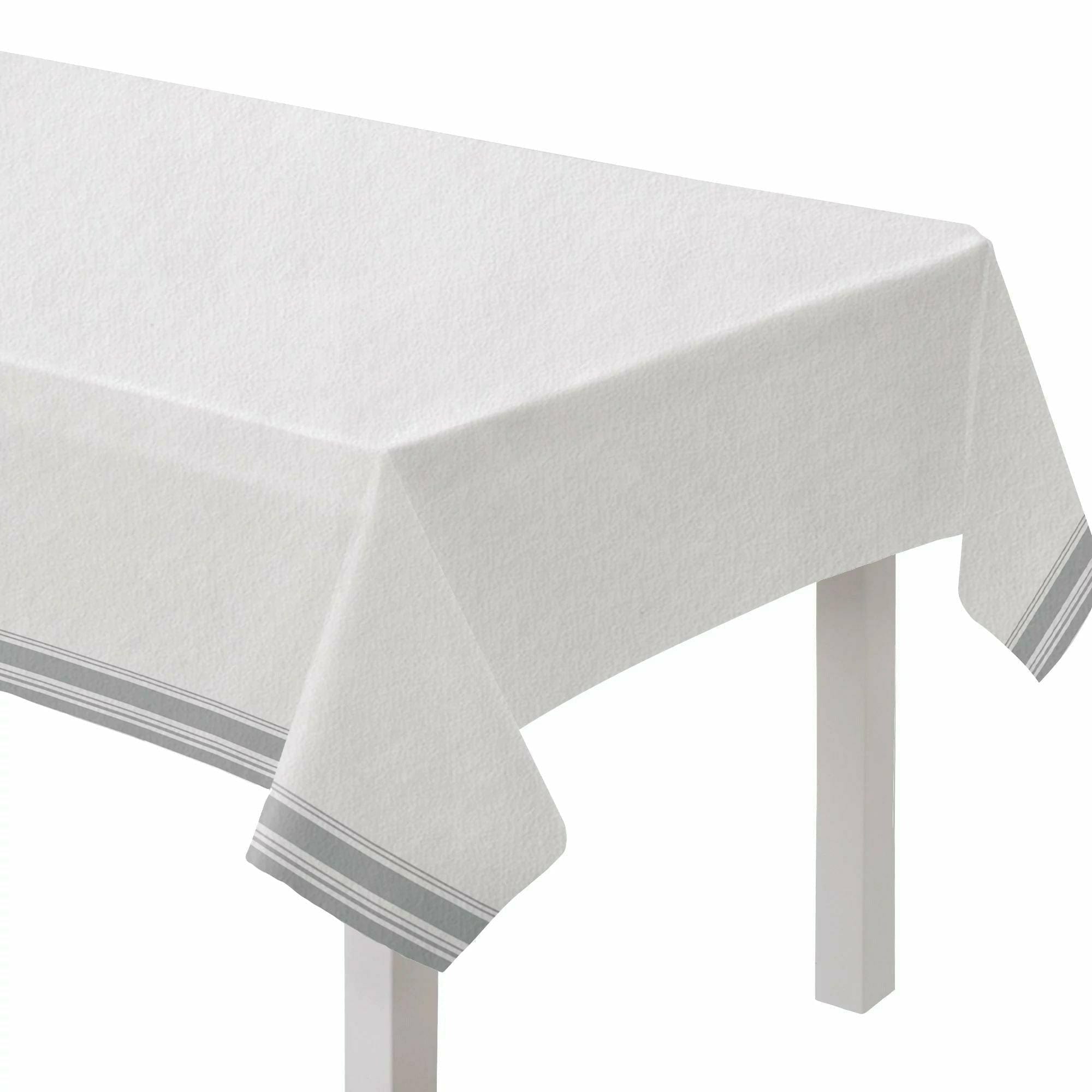 Amscan BASIC Airlaid Table Cover - Silver