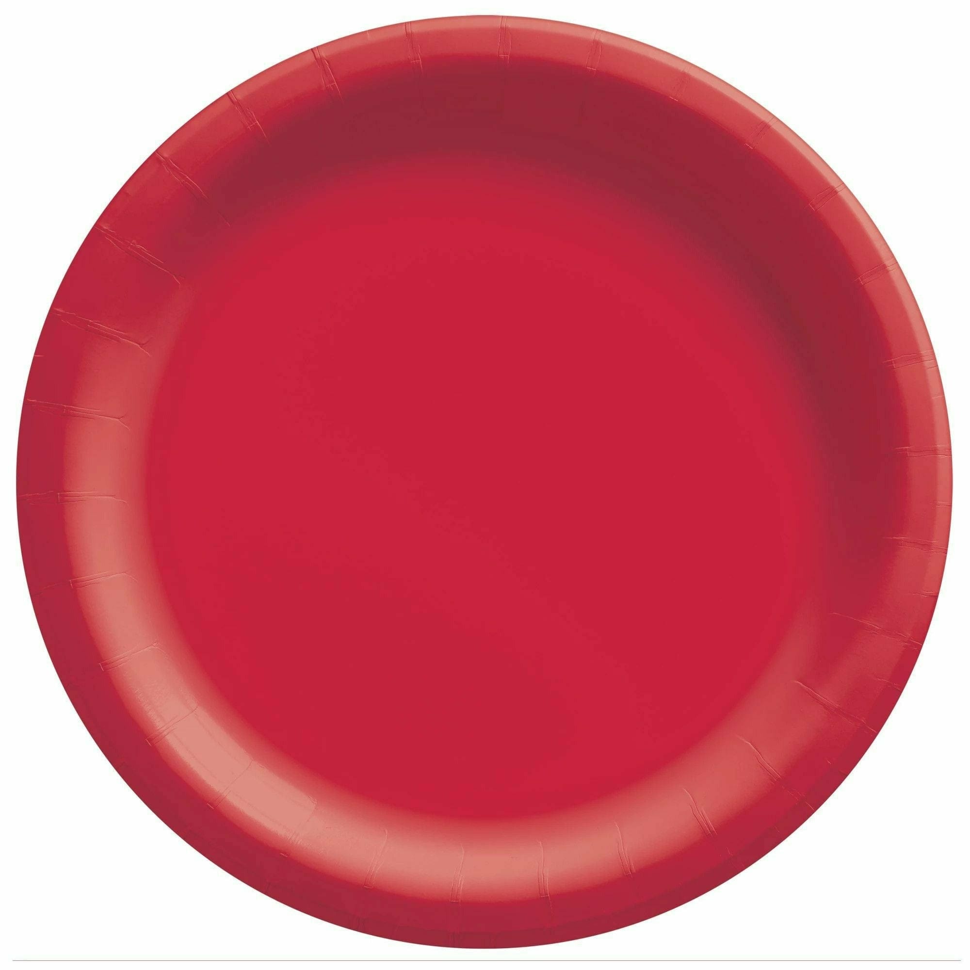 Amscan BASIC Apple Red - 10" Paper Lunch Plates 20ct