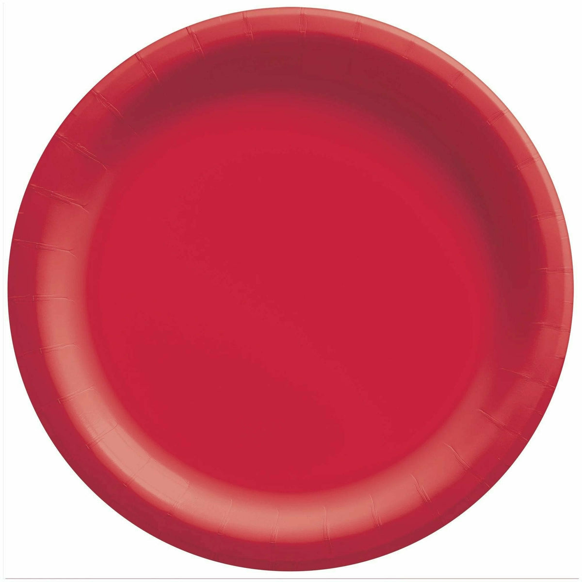 Amscan BASIC Apple Red - 6 3/4&quot; Round Paper Plates, 50 Ct.