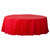 Amscan BASIC Apple Red - 84" Round Plastic Table Cover