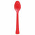 Amscan BASIC Apple Red - Boxed, Heavy Weight Spoons, 20 Ct.