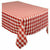 Amscan BASIC BBQ Red Check Fabric Tablecover, 104"