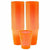 Amscan BASIC Big Party Pack Black Light Neon Orange Plastic Cups 50ct