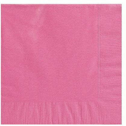 Amscan BASIC Big Party Pack Bright Pink Lunch Napkins 125ct