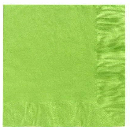 Amscan BASIC Big Party Pack Kiwi Green Lunch Napkins 125ct