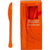 Amscan BASIC Big Party Pack Orange Premium Plastic Knives 100ct