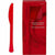 Amscan BASIC Big Party Pack Red Premium Plastic Knives 100ct