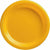 Amscan BASIC Big Party Pack Sunshine Yellow Plastic Dinner Plates 50ct