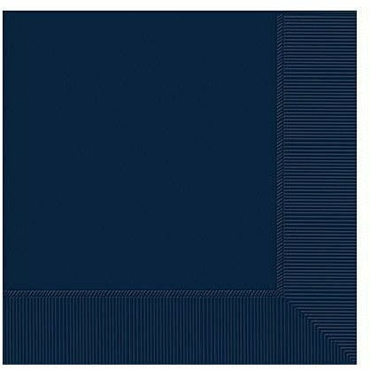 Amscan BASIC Big Party Pack True Navy Blue Lunch Napkins 125ct
