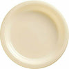 Amscan BASIC Big Party Pack Vanilla Cream Plastic Dinner Plates 50ct