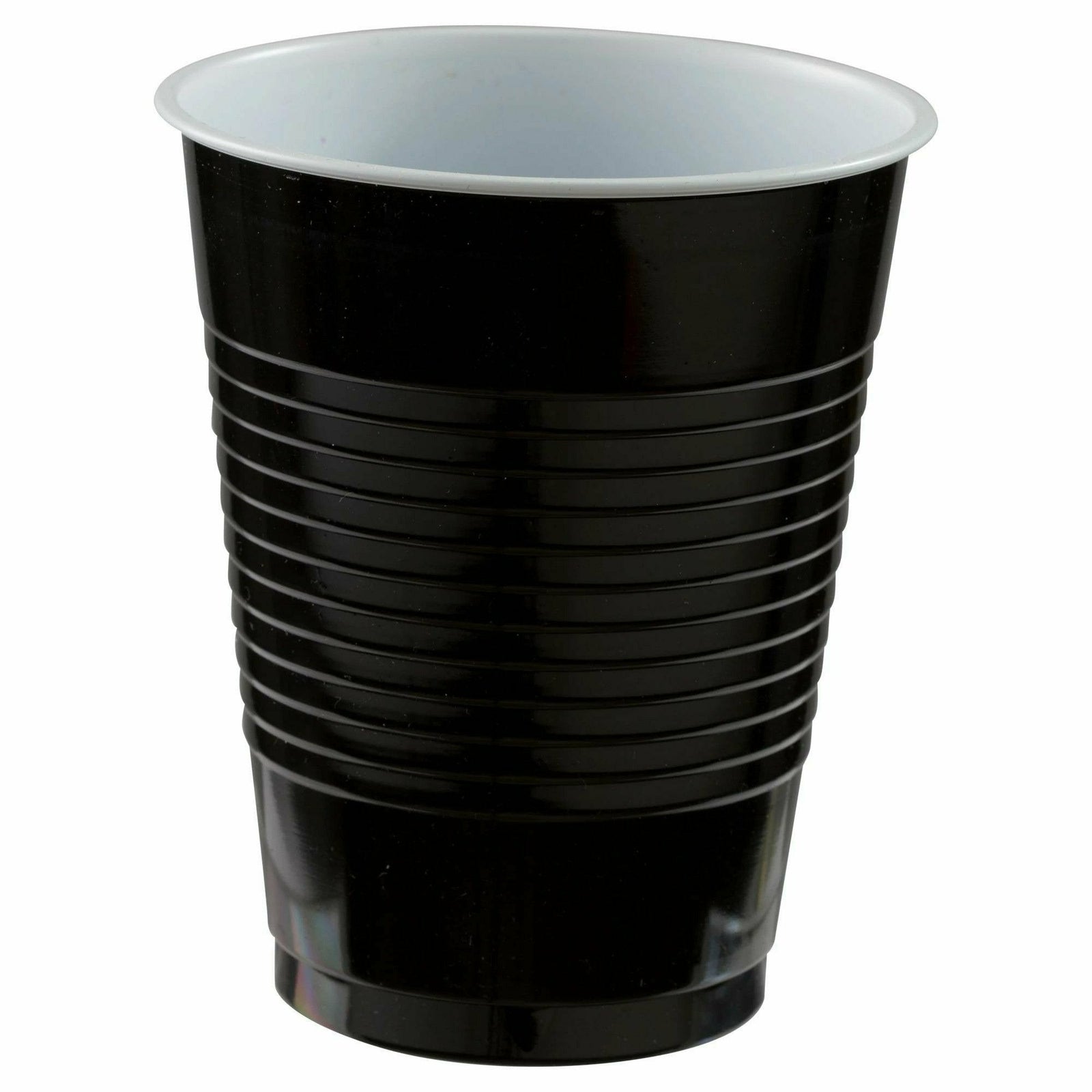 Amscan BASIC Black - 18 oz. Plastic Cups, 50 Ct.