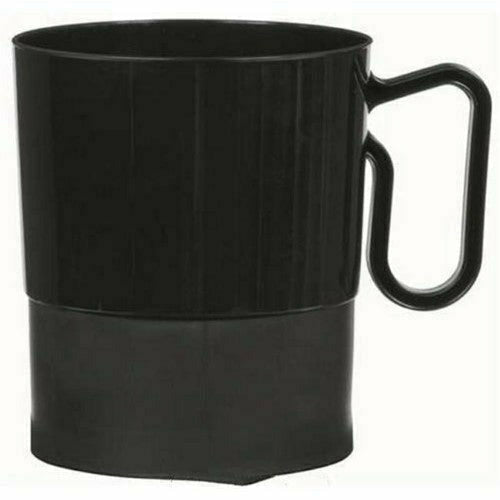 Amscan BASIC BLACK 8 OZ COFFEE MUGS