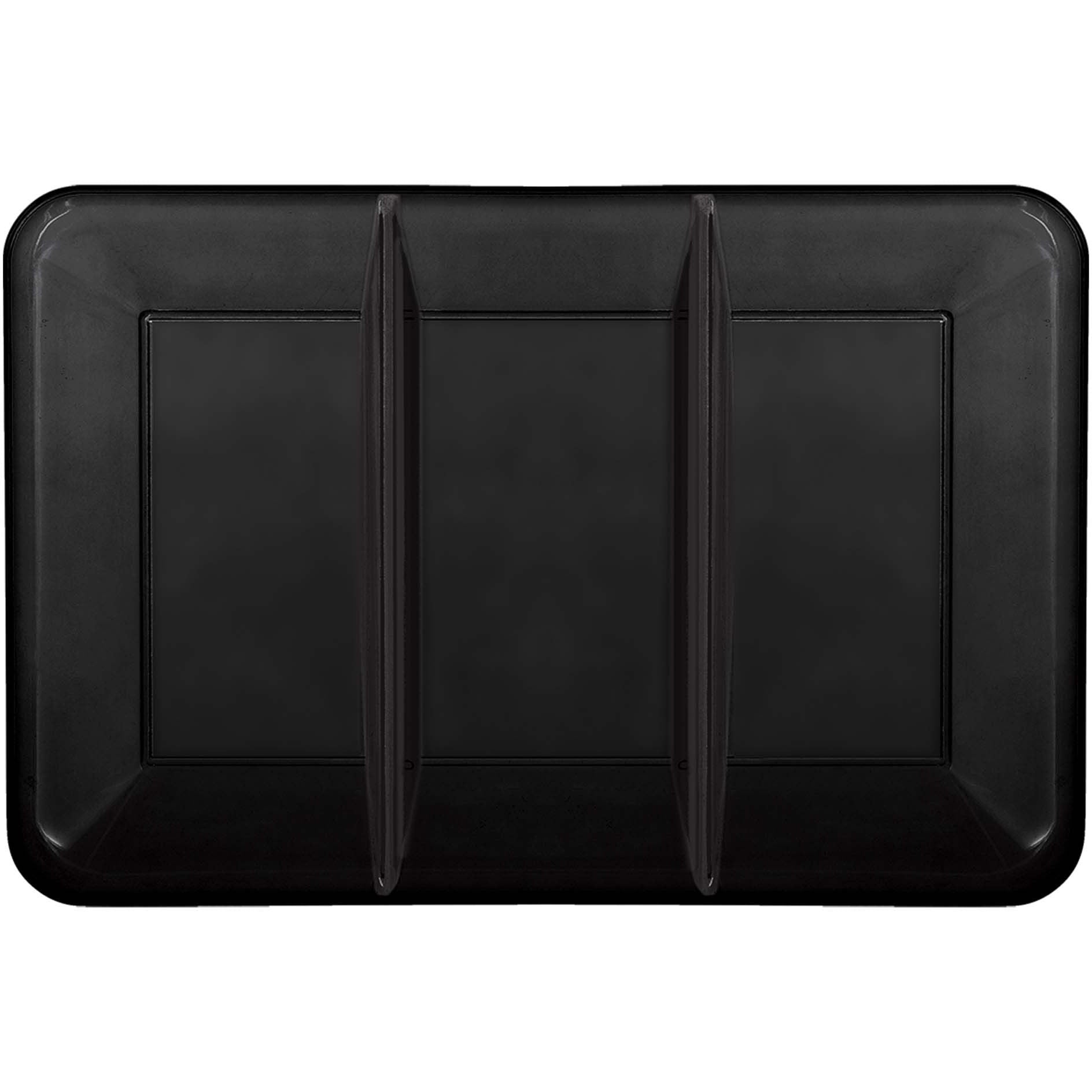 Amscan BASIC Black Compartment Tray