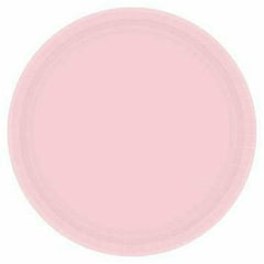 Pink Plastic Dessert Plates 20ct