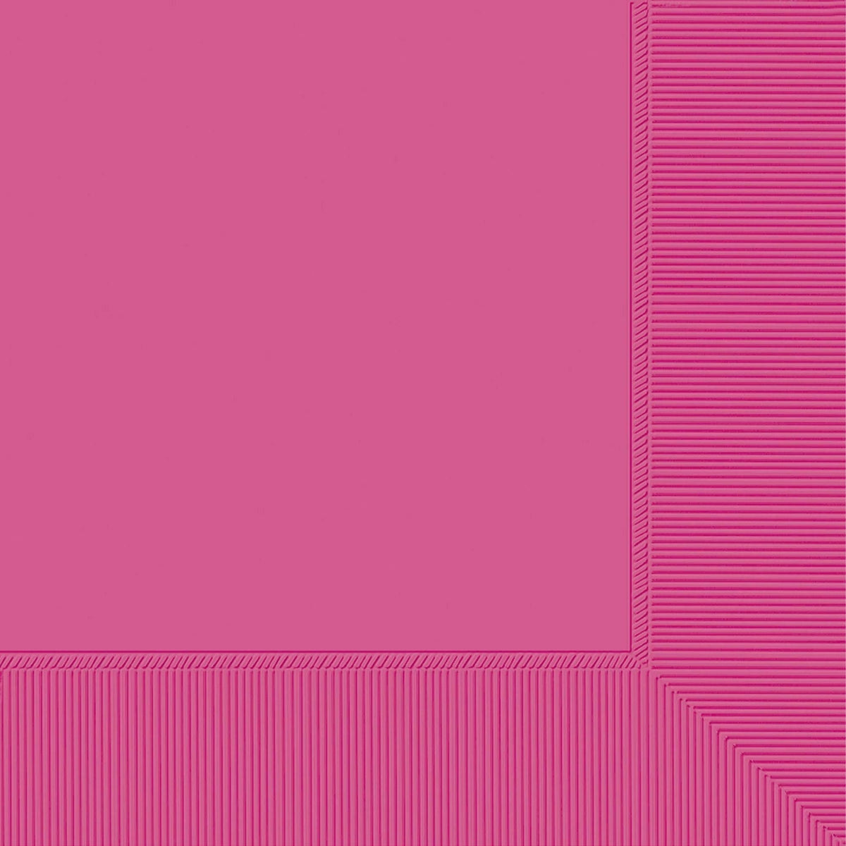 Amscan BASIC Bright Pink - Beverage Napkins, 100 Ct.