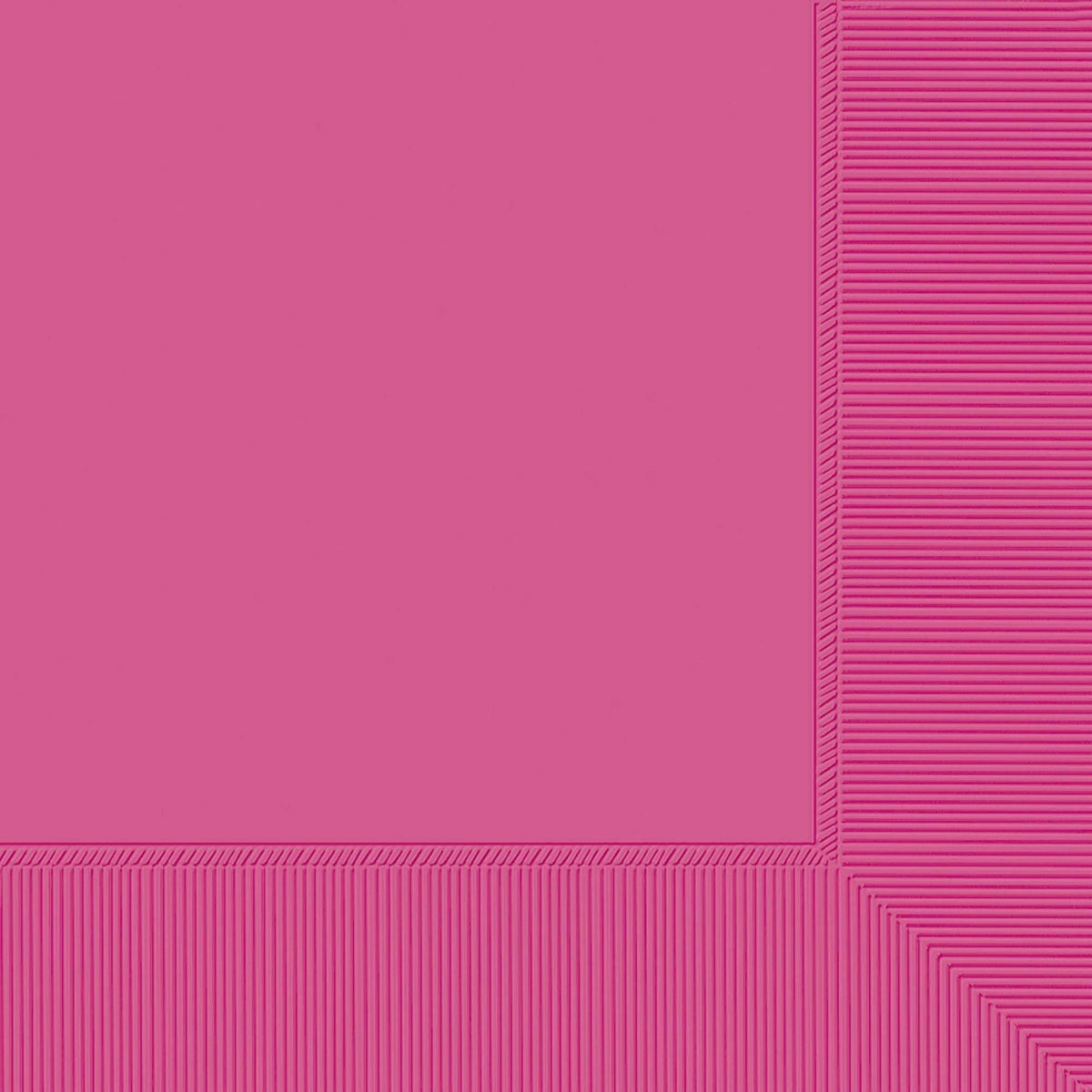 Amscan BASIC Bright Pink - Beverage Napkins, 40 Ct.