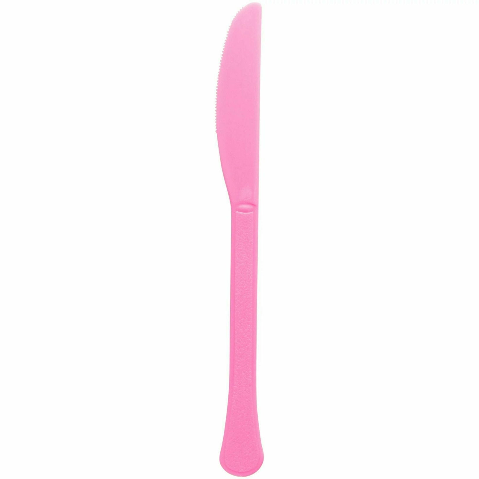 Amscan BASIC Bright Pink - Boxed, Heavy Weight Knives, High Ct.