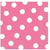 Amscan BASIC Bright Pink Polka Dot Lunch Napkins 16ct