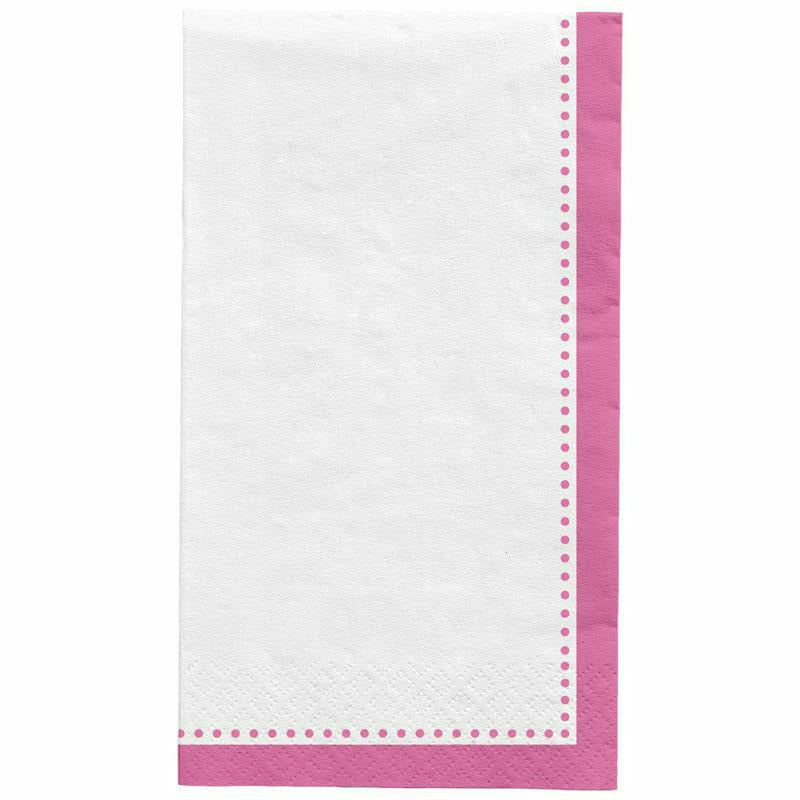 Amscan BASIC Bright Pink Premium Buffet Napkins