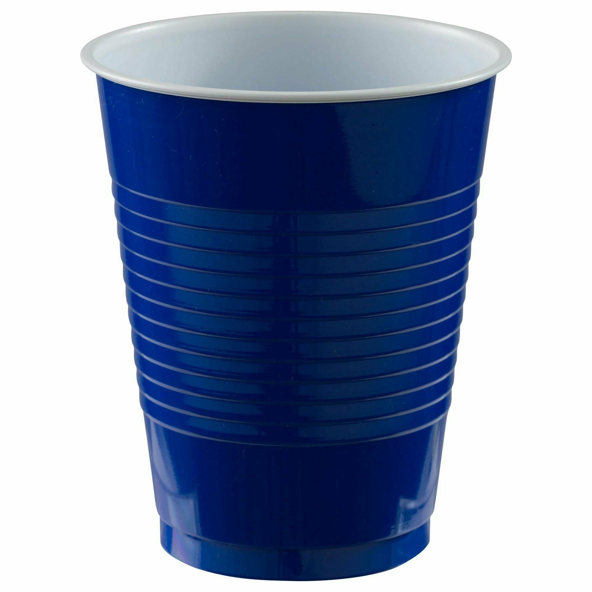 Amscan BASIC Bright Royal Blue - 18 oz. Plastic Cups, 20 Ct.