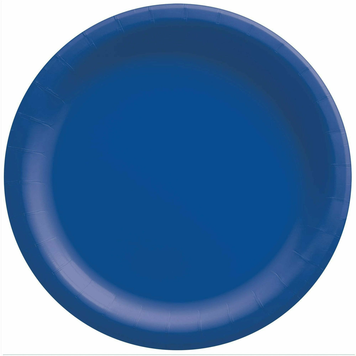 Amscan BASIC Bright Royal Blue - 6 3/4&quot; Round Paper Plates, 50 Ct.