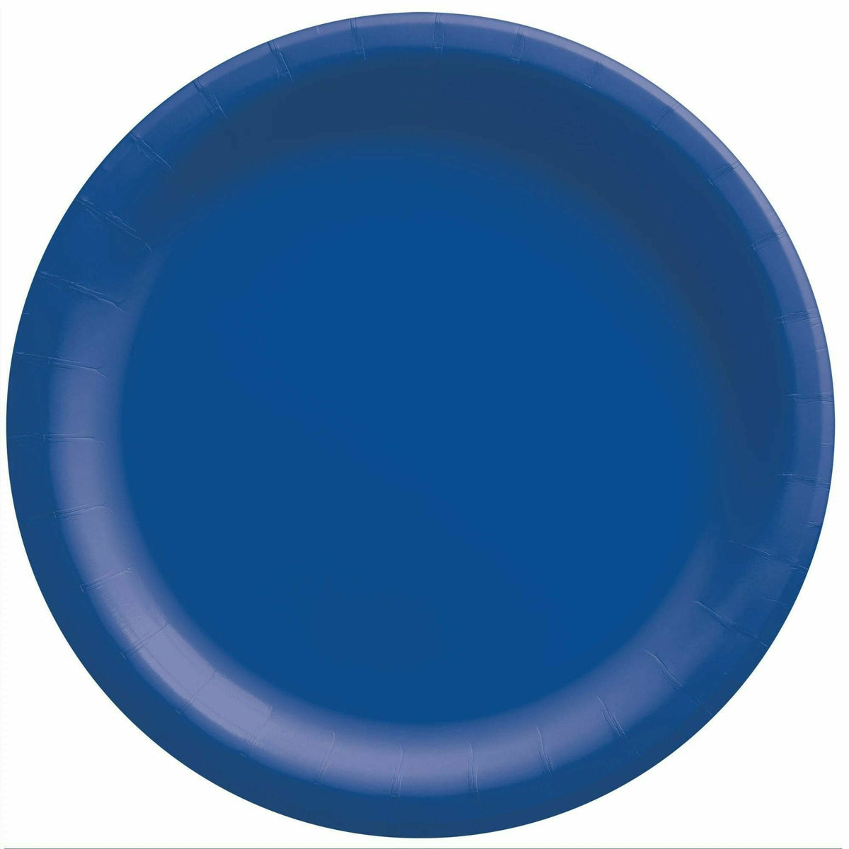 Amscan BASIC Bright Royal Blue - 8 1/2&quot; Round Paper Plates, 20 Ct.