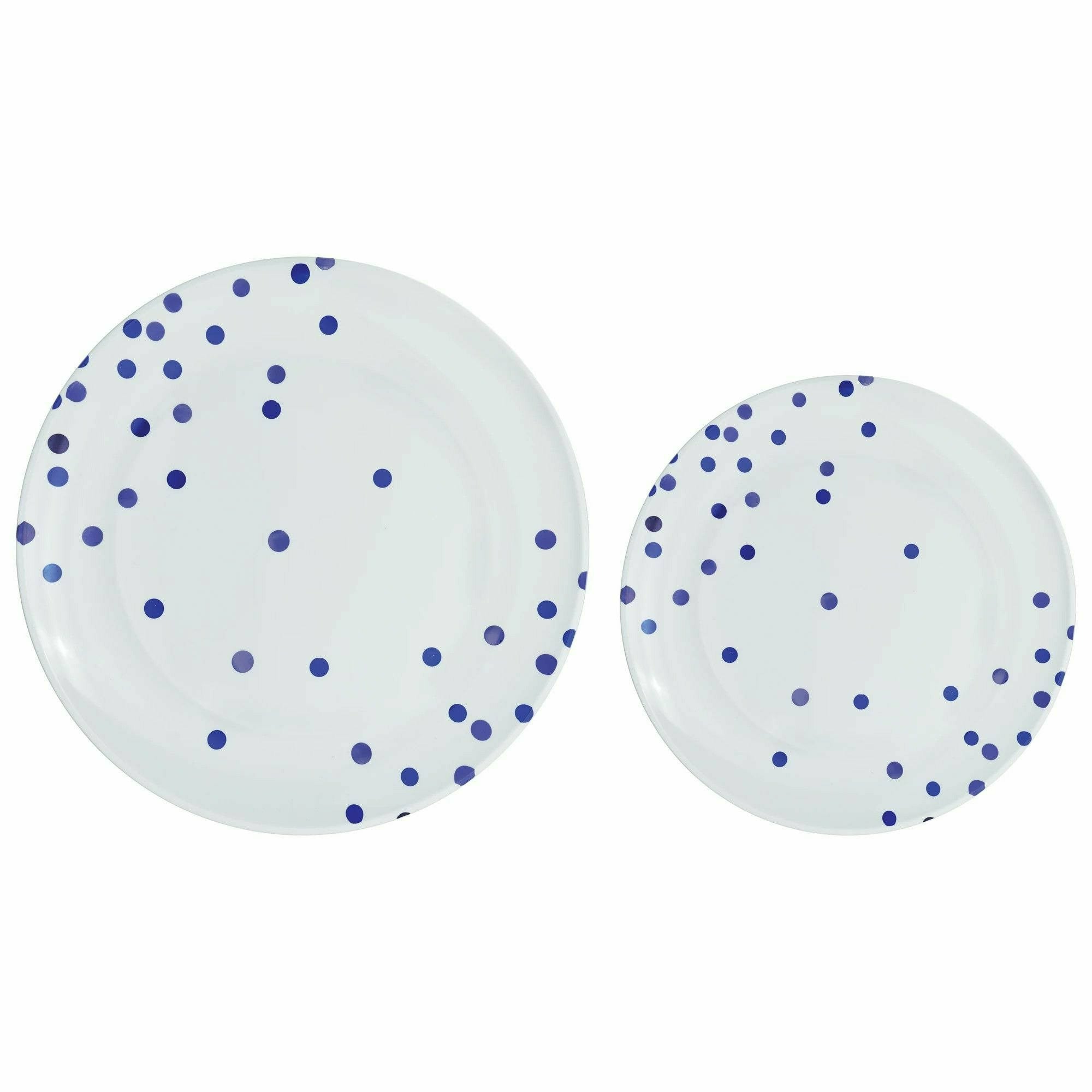 Amscan BASIC Bright Royal Blue/True Navy - Multipack, Hot Stamped Plastic Plates