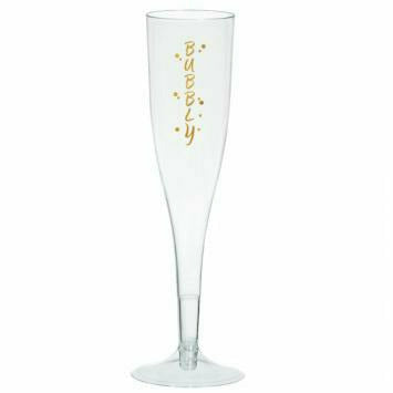 Amscan BASIC Bubbly Champagne Glasses, 5.5oz