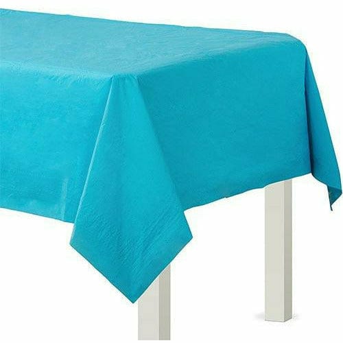 Amscan BASIC Caribbean 3-Ply Paper Table Cover, 54" x 108"