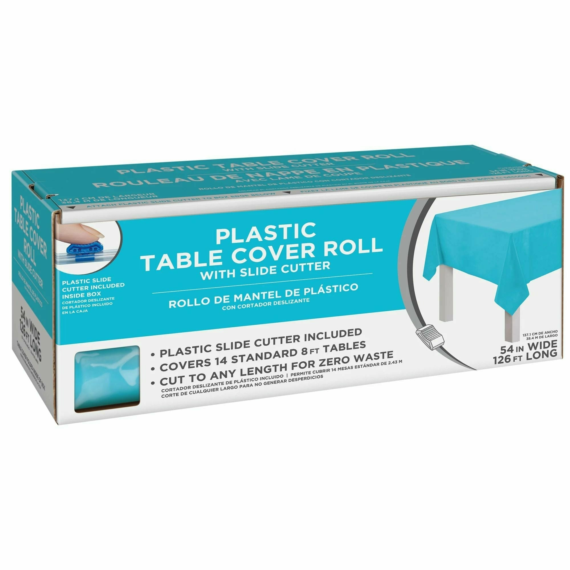 Amscan BASIC Caribbean - Boxed Plastic Table Roll