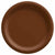 Amscan BASIC Chocolate Brown - 6 3/4" Round Paper Plates, 20 Ct.