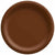 Amscan BASIC Chocolate Brown - 8 1/2" Round Paper Plates, 20 Ct.
