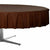 Amscan BASIC Chocolate Brown Plastic Round Table Cover 84in
