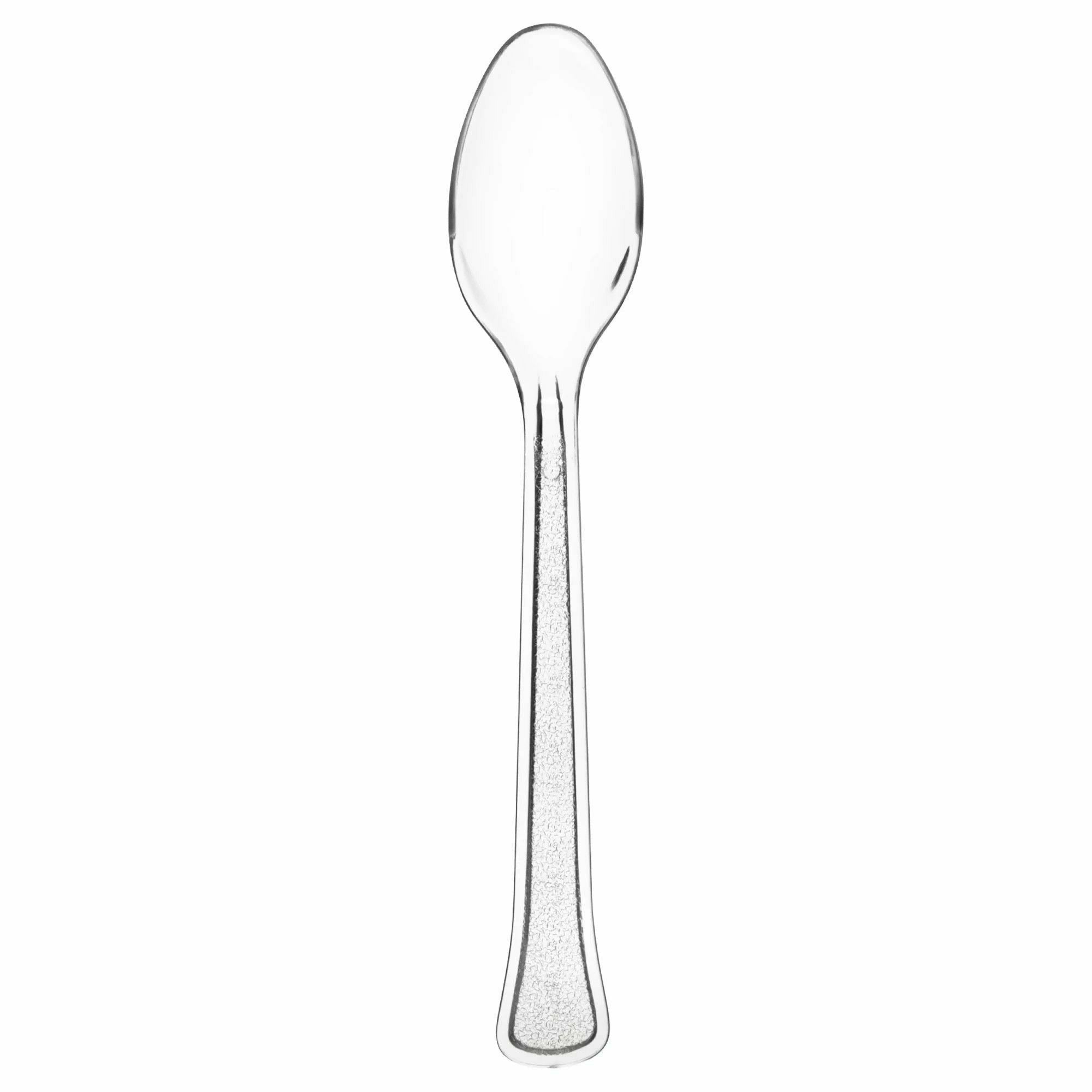 Amscan BASIC Clear - Boxed, Heavy Weight Spoons, High Ct.